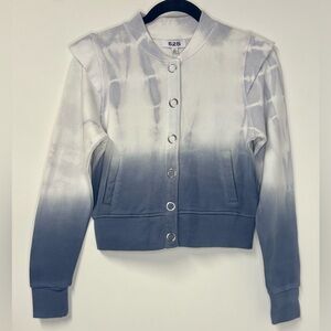 525 America Tie/Dip Dye Snap Cardigan Sweatshirt- NWT